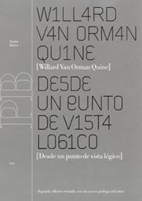 DESDE EL PUNTO DE VISTA LOGICO | 9788449312977 | VAN ORMAN QUINE, WILLARD | Galatea Llibres | Llibreria online de Reus, Tarragona | Comprar llibres en català i castellà online
