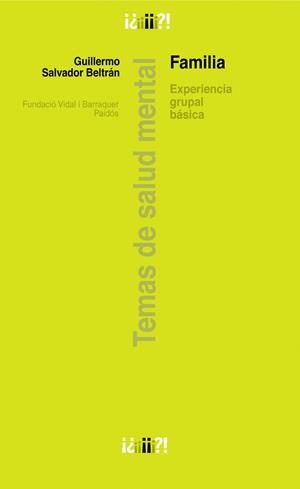 FAMILIA | 9788449323232 | SALVADOR BELTRAN,GUILLERMO | Galatea Llibres | Llibreria online de Reus, Tarragona | Comprar llibres en català i castellà online