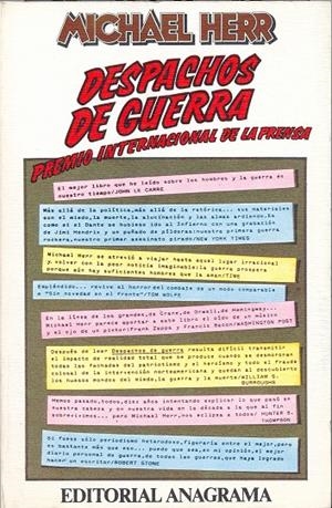 DESPACHOS DE GUERRA. | 9788433912251 | HERR, MICHAEL | Galatea Llibres | Librería online de Reus, Tarragona | Comprar libros en catalán y castellano online