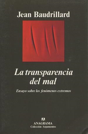 TRANSPARENCIA DEL MAL, LA | 9788433913456 | BAUDRILLARD, JEAN | Galatea Llibres | Llibreria online de Reus, Tarragona | Comprar llibres en català i castellà online