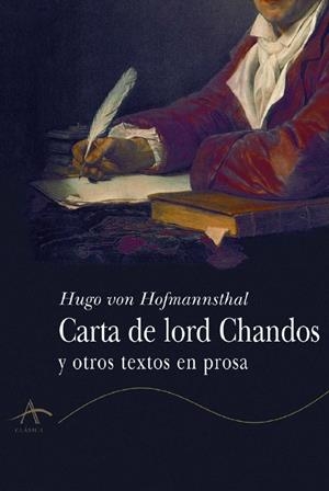 CARTA DE LORD CHANDOS | 9788484280941 | VON HOFMANNSTHAL, HUGO | Galatea Llibres | Librería online de Reus, Tarragona | Comprar libros en catalán y castellano online