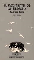 NACIMIENTO DE LA FILOSOFIA, EL | 9788472235779 | GIORGIO COLLI | Galatea Llibres | Llibreria online de Reus, Tarragona | Comprar llibres en català i castellà online
