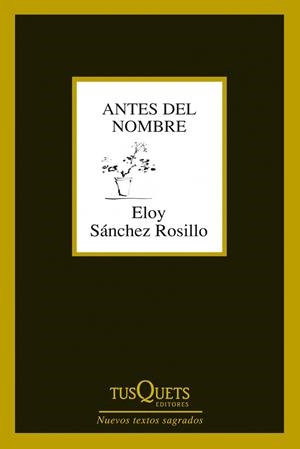 ANTES DEL NOMBRE | 9788483834619 | SÁNCHEZ ROSILLO, ELOY | Galatea Llibres | Librería online de Reus, Tarragona | Comprar libros en catalán y castellano online