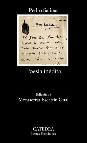 POESÍA INÉDITA | 9788437630977 | SALINAS, PEDRO | Galatea Llibres | Llibreria online de Reus, Tarragona | Comprar llibres en català i castellà online
