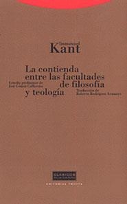 CONTIENDA ENTRE LAS FACULTADES DE FILOSOFIA Y TEOLOGIA | 9788481643237 | KANT, IMMANUEL | Galatea Llibres | Librería online de Reus, Tarragona | Comprar libros en catalán y castellano online