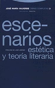 JOSE MARIA VALVERDE. OBRAS COMPLETAS 3. ESCENARIOS, ESTETICA | 9788481643565 | VALVERDE, JOSE MARIA | Galatea Llibres | Librería online de Reus, Tarragona | Comprar libros en catalán y castellano online