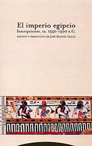 IMPERIO EGIPCIO. INSCRIPCIONES, CA.1550-1300 A.C. | 9788481645231 | GALAN, JOSE MANUEL (ED) | Galatea Llibres | Librería online de Reus, Tarragona | Comprar libros en catalán y castellano online
