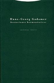 ACOTACIONES HERMENEUTICAS | 9788481645026 | GADAMER, HANS-GEORG | Galatea Llibres | Llibreria online de Reus, Tarragona | Comprar llibres en català i castellà online