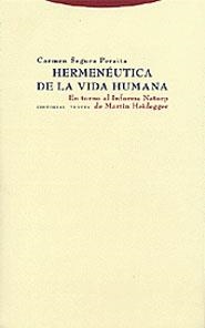 HERMENEUTICA DE LA VIDA HUMANA | 9788481645507 | SEGURA PERAITA, CARMEN | Galatea Llibres | Librería online de Reus, Tarragona | Comprar libros en catalán y castellano online