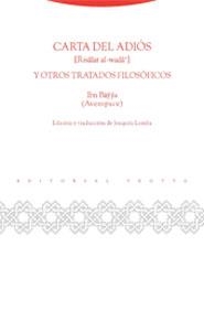 CARTA DEL ADIOS | 9788481647914 | BAYYA, IBN | Galatea Llibres | Llibreria online de Reus, Tarragona | Comprar llibres en català i castellà online