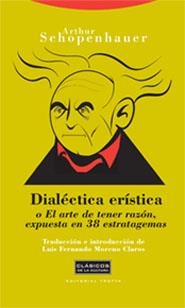 DIALECTICA ERISTICA | 9788481648874 | SCHPENHAUER, ARTHUR | Galatea Llibres | Llibreria online de Reus, Tarragona | Comprar llibres en català i castellà online