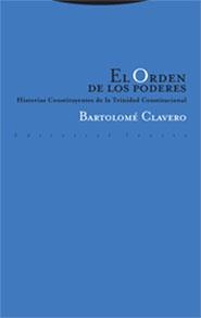 ORDEN DE LOS PODERES, EL | 9788481649123 | CLAVERO, BARTOLOME | Galatea Llibres | Llibreria online de Reus, Tarragona | Comprar llibres en català i castellà online