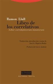LIBRO DE LOS CORRELATIVOS | 9788481649703 | LLULL, RAMON | Galatea Llibres | Librería online de Reus, Tarragona | Comprar libros en catalán y castellano online