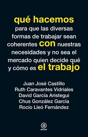 QUÉ HACEMOS CON EL TRABAJO | 9788446038245 | Galatea Llibres | Llibreria online de Reus, Tarragona | Comprar llibres en català i castellà online