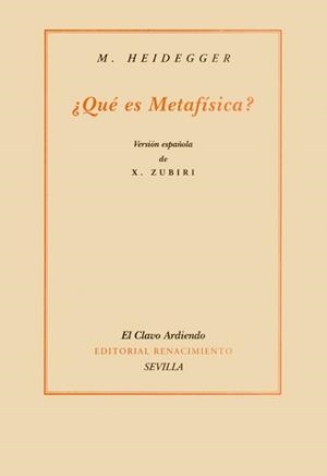 QUE ES METAFISICA | 9788484720911 | HEIDEGGER, M | Galatea Llibres | Librería online de Reus, Tarragona | Comprar libros en catalán y castellano online