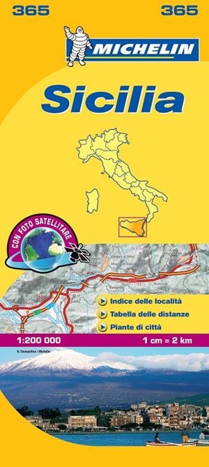 SICILIA MAPA 365 MICHELIN 1:200 000 | 9782067126749 | MICHELIN | Galatea Llibres | Librería online de Reus, Tarragona | Comprar libros en catalán y castellano online