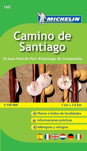 CAMINO DE SANTIAGO MAPA 160 MICHELIN | 9782067148055 | Galatea Llibres | Librería online de Reus, Tarragona | Comprar libros en catalán y castellano online