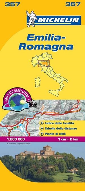 EMILIA ROMAGNA MAPA 357 MICHELIN 1:200 000 | 9782067126664 | MICHELIN | Galatea Llibres | Librería online de Reus, Tarragona | Comprar libros en catalán y castellano online