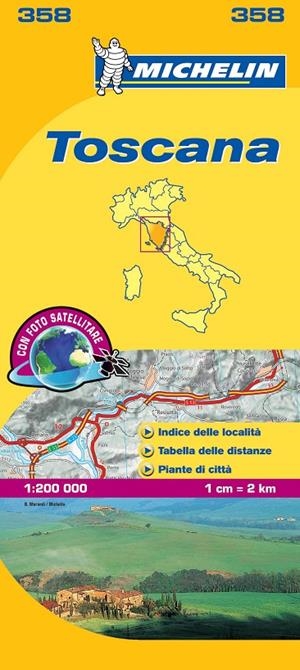 TOSCANA MAPA 358 MICHELIN 1:200 000 | 9782067126671 | MICHELIN | Galatea Llibres | Librería online de Reus, Tarragona | Comprar libros en catalán y castellano online