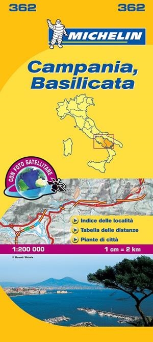 CAMPANIA  BASILICATA MAPA 357 MICHELIN 1:200 000 | 9782067126718 | MICHELIN | Galatea Llibres | Librería online de Reus, Tarragona | Comprar libros en catalán y castellano online