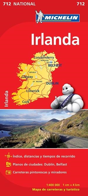 IRLANDA MAPA 1:400.000 MICHELIN | 9782067170230 | Galatea Llibres | Llibreria online de Reus, Tarragona | Comprar llibres en català i castellà online