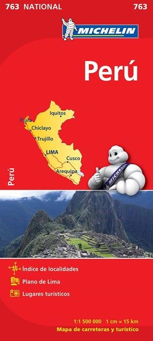 PERU MAPA 1:1.500.000 MICHELIN | 9782067173446 | Galatea Llibres | Llibreria online de Reus, Tarragona | Comprar llibres en català i castellà online