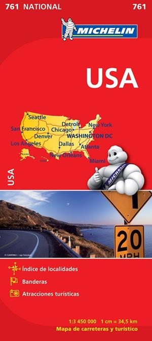 USA MAPA 1:3.450.000 MICHELIN | 9782067173309 | Galatea Llibres | Llibreria online de Reus, Tarragona | Comprar llibres en català i castellà online
