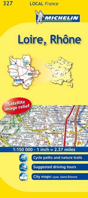 LOIRE, RHÔNE MAPA 327 MICHELIN 1:150 000 | 9782067133815 | Galatea Llibres | Librería online de Reus, Tarragona | Comprar libros en catalán y castellano online
