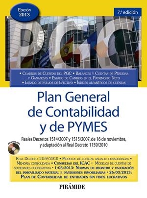 PLAN GENERAL DE CONTABILIDAD Y DE PYMES | 9788436829259 | Galatea Llibres | Librería online de Reus, Tarragona | Comprar libros en catalán y castellano online
