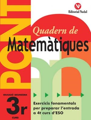 PONT 3 ESO MATEMATIQUES | 9788478875344 | Galatea Llibres | Librería online de Reus, Tarragona | Comprar libros en catalán y castellano online