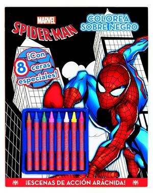 SPIDER-MAN. COLOREA SOBRE NEGRO | 9788415343523 | Galatea Llibres | Librería online de Reus, Tarragona | Comprar libros en catalán y castellano online
