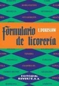 FORMULARIO DE LICORERIA | 9788429179002 | ERNST DOBISLAW | Galatea Llibres | Librería online de Reus, Tarragona | Comprar libros en catalán y castellano online