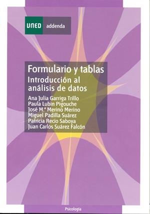 FORMULARIOS Y TABLAS INTRODUCCION AL ANALISIS DE DATOS | 9788436260410 | TRILLO, ANA JULIA | Galatea Llibres | Librería online de Reus, Tarragona | Comprar libros en catalán y castellano online
