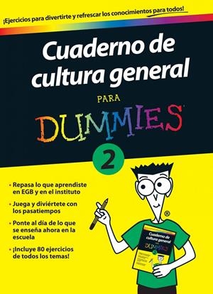CUADERNO DE CULTURA GENERAL PARA DUMMIES 2 | 9788432900693 | AA. VV. | Galatea Llibres | Llibreria online de Reus, Tarragona | Comprar llibres en català i castellà online