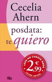 POSDATA TE QUIERO | 9788498726688 | AHERN, CECELIA | Galatea Llibres | Librería online de Reus, Tarragona | Comprar libros en catalán y castellano online