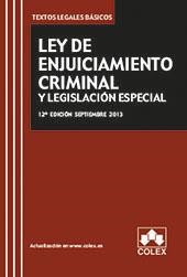 LEY DE ENJUICIAMIENTO CRIMINAL Y LEGISLACION ESPECIAL | 9788483423806 | Galatea Llibres | Librería online de Reus, Tarragona | Comprar libros en catalán y castellano online