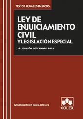 LEY DE ENJUICIAMIENTO CIVIL Y LEGISLACION ESPECIAL | 9788483423813 | Galatea Llibres | Librería online de Reus, Tarragona | Comprar libros en catalán y castellano online