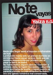 NO TE VAYAS | 9788424646202 | B.G., YAIZA | Galatea Llibres | Librería online de Reus, Tarragona | Comprar libros en catalán y castellano online