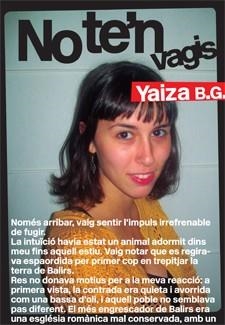 NO TE'N VAGIS | 9788424646196 | B.G., YAIZA | Galatea Llibres | Librería online de Reus, Tarragona | Comprar libros en catalán y castellano online