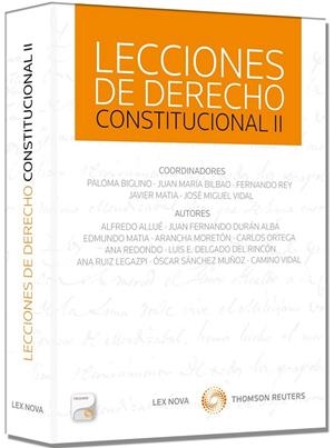 LECCIONES DE DERECHO CONSTITUCIONAL II (PAPEL + E-BOOK) | 9788498986501 | ALLUÉ, ALFREDO/BIGLINO CAMPOS, Mª PALOMA/BILBAO UBILLOS, JUAN MARÍA/DURÁN, JUAN F./ESTEBAN DEL RINCÓ | Galatea Llibres | Llibreria online de Reus, Tarragona | Comprar llibres en català i castellà online