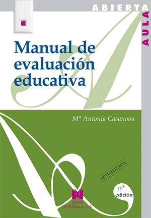 MANUAL DE EVALUACION EDUCATIVA | 9788471336422 | CASANOVA, MªANTONIA | Galatea Llibres | Librería online de Reus, Tarragona | Comprar libros en catalán y castellano online