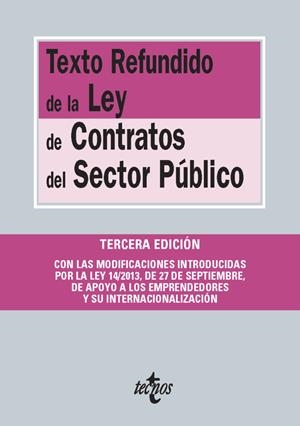 TEXTO REFUNDIDO DE LA LEY DE CONTRATOS DEL SECTOR PÚBLICO | 9788430960842 | Galatea Llibres | Librería online de Reus, Tarragona | Comprar libros en catalán y castellano online