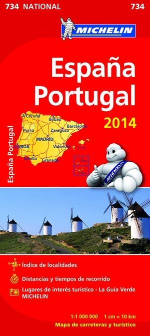 ESPAÑA PORTUGAL MAPA 1: 1 000 000 MICHELIN 2014 | 9782067191471 | VARIOS AUTORES | Galatea Llibres | Librería online de Reus, Tarragona | Comprar libros en catalán y castellano online