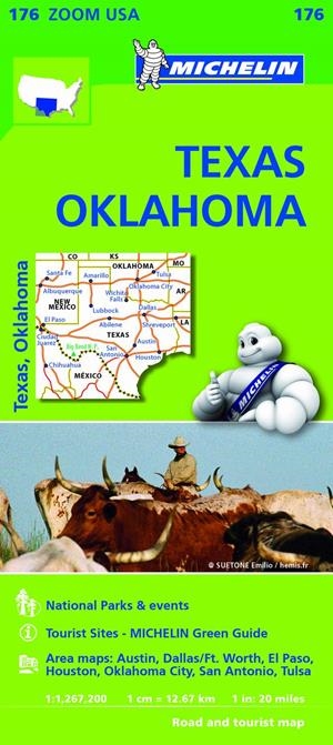 TEXAS OKLAHOMA MAPA 176 MICHELIN 1:1 267 200 | 9782067190924 | VARIOS AUTORES | Galatea Llibres | Librería online de Reus, Tarragona | Comprar libros en catalán y castellano online