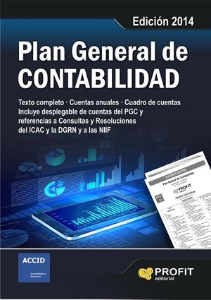 PLAN GENERAL DE CONTABILIDAD. EDICIÓN  2014 | 9788415330264 | Galatea Llibres | Librería online de Reus, Tarragona | Comprar libros en catalán y castellano online