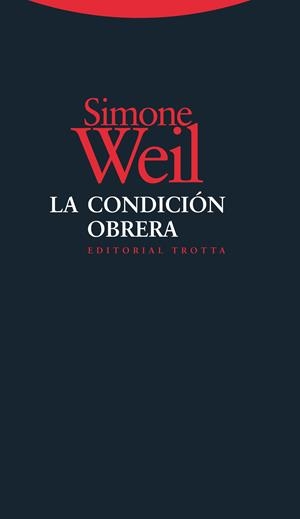 LA CONDICIÓN OBRERA | 9788498794687 | WEIL, SIMONE | Galatea Llibres | Llibreria online de Reus, Tarragona | Comprar llibres en català i castellà online