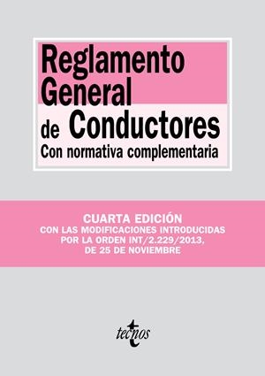REGLAMENTO GENERAL DE CONDUCTORES | 9788430961481 | Galatea Llibres | Llibreria online de Reus, Tarragona | Comprar llibres en català i castellà online