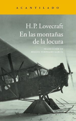 EN LAS MONTAÑAS DE LA LOCURA | 9788416011001 | LOVECRAFT, HOWARD PHILLIPS | Galatea Llibres | Llibreria online de Reus, Tarragona | Comprar llibres en català i castellà online