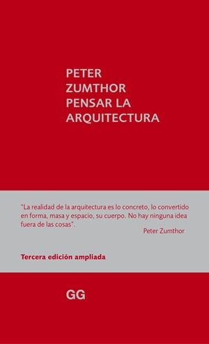PENSAR LA ARQUITECTURA | 9788425227301 | ZUMTHOR, PETER | Galatea Llibres | Llibreria online de Reus, Tarragona | Comprar llibres en català i castellà online