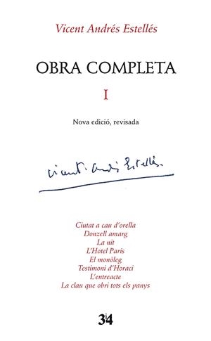 OBRA COMPLETA I ESTELLÉS | 9788475029535 | ESTELLÉS, VICENT ANDRES | Galatea Llibres | Librería online de Reus, Tarragona | Comprar libros en catalán y castellano online
